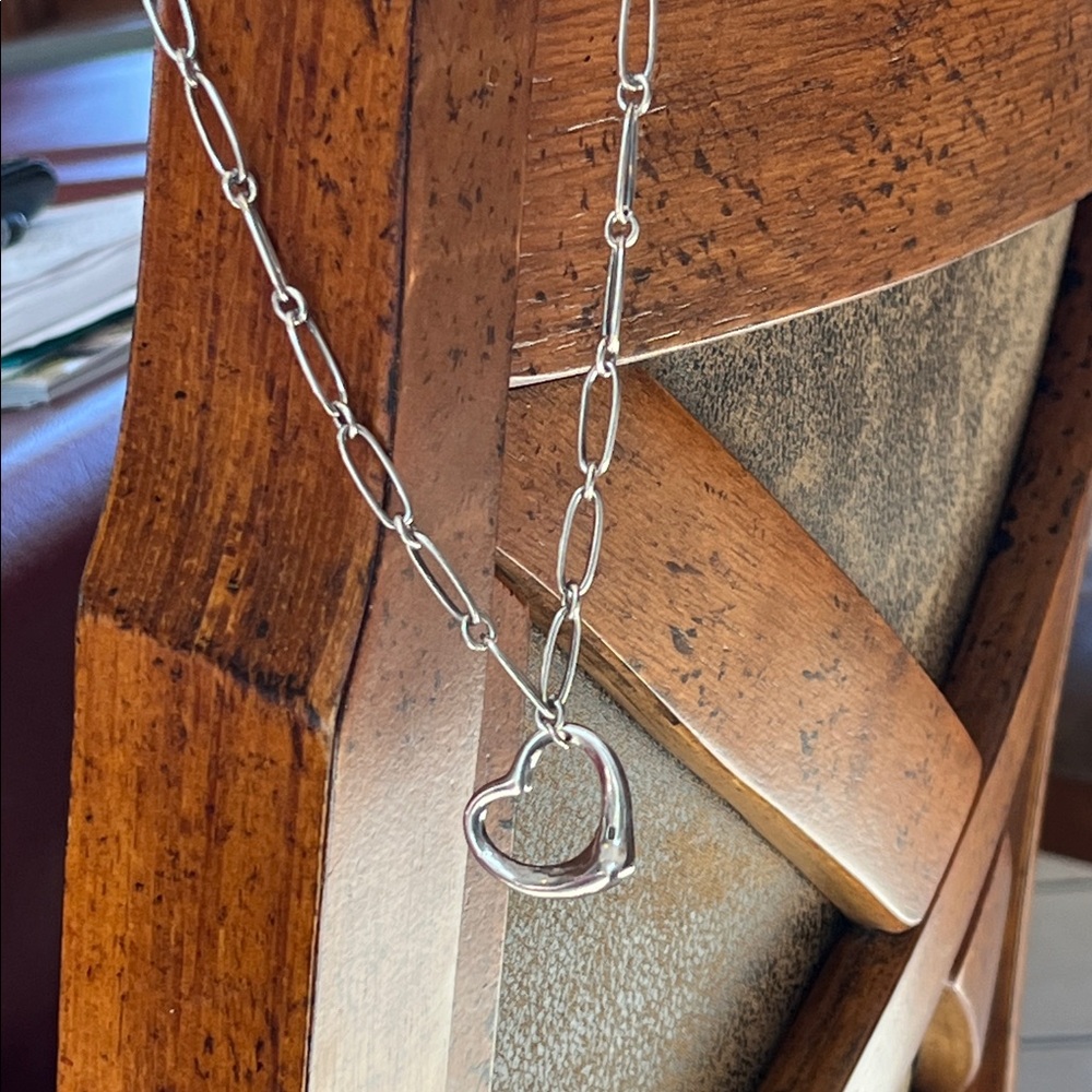 Sterling silver heart necklace